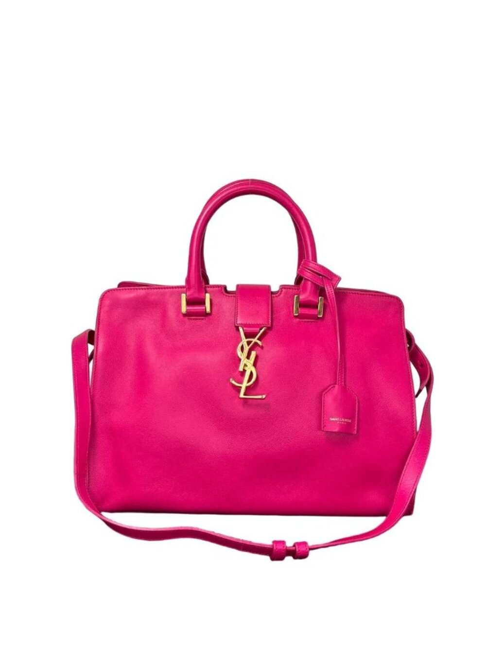 Saint Laurent Paris Cabas Handbag Shopping Pink